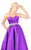 Mac Duggal Ballgowns - 67685H Jeweled Belt Strapless Sweetheart Gown in Purple
