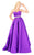 Mac Duggal Ballgowns - 67685H Jeweled Belt Strapless Sweetheart Gown in Purple