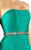 Mac Duggal Flash - 67687L Embellished Belt Strapless Satin Prom Gown in Green