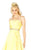 Mac Duggal Flash - 67687L Embellished Belt Strapless Satin Prom Gown i  Yellow