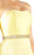 Mac Duggal Flash - 67687L Embellished Belt Strapless Satin Prom Gown i  Yellow