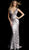 Jovani - 67740 Sequined Plunging V-Neck Sheath Gown In Pink
