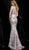 Jovani - 67740 Sequined Plunging V-Neck Sheath Gown In Pink