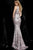 Jovani - Sequined Plunging V-Neck Sheath Gown 67740  In Pink