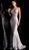 Jovani - 67790 Bedazzled Plunging V-neck Trumpet Dress With Train in Purple