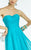 Alyce Paris B'Dazzle - 35780 Strapless Interwoven Bodice Gown in Blue