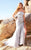 MNM Couture - 6806 Strapless Embellished Trumpet Dress  in White