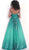 Jovani - 68117 Strapless Embellished Plunging V-neck Ballgown In Green
