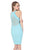 Terani Couture - 1611C0041A Beaded Halter Sheath Dress in Blue