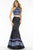 Alyce Paris Prom Collection - 6821 Gown In Black And Multi-Color