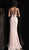 Jovani - 68398 Two Piece Sequined Halter Trumpet Dress in Pink