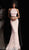 Jovani - 68398 Two Piece Sequined Halter Trumpet Dress in Pink