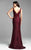 Mac Duggal Couture - 62426 Sleeveless Lace Sash Evening Gown In Red