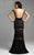 Mac Duggal Couture - 78998 Netted Lace Off Shoulder Sheath Dress In Black and Neutral