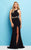 Mac Duggal - Flash Style 65500L in Black and Gold