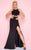 Mac Duggal - Flash Style 65500L in Black and Gold