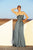 MNM Couture - 6902 Fabulous Sweetheart Floral Accent Gown In Silver