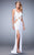 La Femme - 22172 Strappy Sweetheart Jersey Dress In White