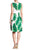 Sangria - DBGM926 Multi-Printed V-neck A-line Dress in Multi-Color
