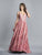 Dave & Johnny - A6923 Sleeveless Sexy V Back A-Line Prom Gown In Pink