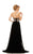 Johnathan Kayne - 6000 Strapless Sweetheart A-line Dress in Black
