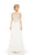 Johnathan Kayne - 6000 Strapless Sweetheart A-line Dress in White