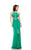 Johnathan Kayne - 6008 Embellished Halter Sheath Dress in Green