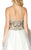 Jolene Collection - 16040 Strapless Sweetheart Ornate Ballgown In White and Neutral