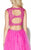 Jolene Collection - 16092 Two-Piece Embroidered Illusion Gown In Pink and Neutral