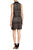 London Times - T2891MSG Lace Keyhole Sheath Dress in Black and Neutral