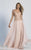 Dave & Johnny - 1954W Embellished Sweetheart A-line Dress in Pink