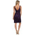 Sue Wong - C2411 V-neck Embroidered Sheath Cocktail Dress in Purple