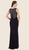 Rina Di Montella - RD2609 Embellished Bateau Fitted Dress in Blue