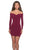 La Femme - 28212 Long Sleeve Fitted Short Dress In Red