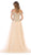 May Queen - MQ1626 Jeweled Applique Bodice Off Shoulder Gown In Neutral