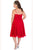 Sparkling Crystal Accented Sweetheart A-Line Cocktail Dress CE1602
