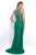 Halter Style Jewel Long Sheath Dress 11111