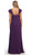 Cap Sleeve Beaded Lace Bodice Long Evening Dress