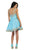Gilded Lace Applique Mikado Cocktail Dress