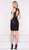 Colors Dress - 1983 Sequined Velvet Halter Fitted Dress in Black