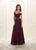 May Queen - Ruched Off Shoulder Bridal Dress MQ-1515 In Purple