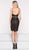 Colors Dress - Metallic Halter Fitted Cocktail Dress 2026 In Black