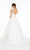 Alyce Paris - 7000 Embroidered Applique V-Neck Bridal Gown In White