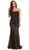 Strapless Sequined Semi-Sweetheart Sheath Evening Dress