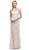Strapless Sequined Semi-Sweetheart Sheath Evening Dress