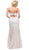 Eureka Fashion - Strapless Sequined Semi-Sweetheart Sheath Evening Dress