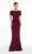 Alyce Paris - 27281 Off-Shoulder Peplum Evening Gown In Purple