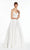 Alyce Paris - 7009 Luminous Satin V-Neck Bridal Gown In White