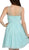 Poly USA - 7006 Sleeveless Illusion Neck Chiffon A-line Dress