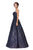 Eureka Fashion - 7007 Sequin Embellished Sweetheart A-Line Gown In Blue